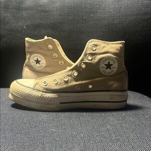 Converse Women's Tan High-Top Sneakers